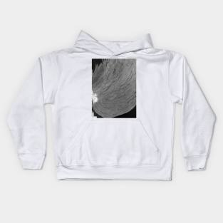 black and white Kids Hoodie